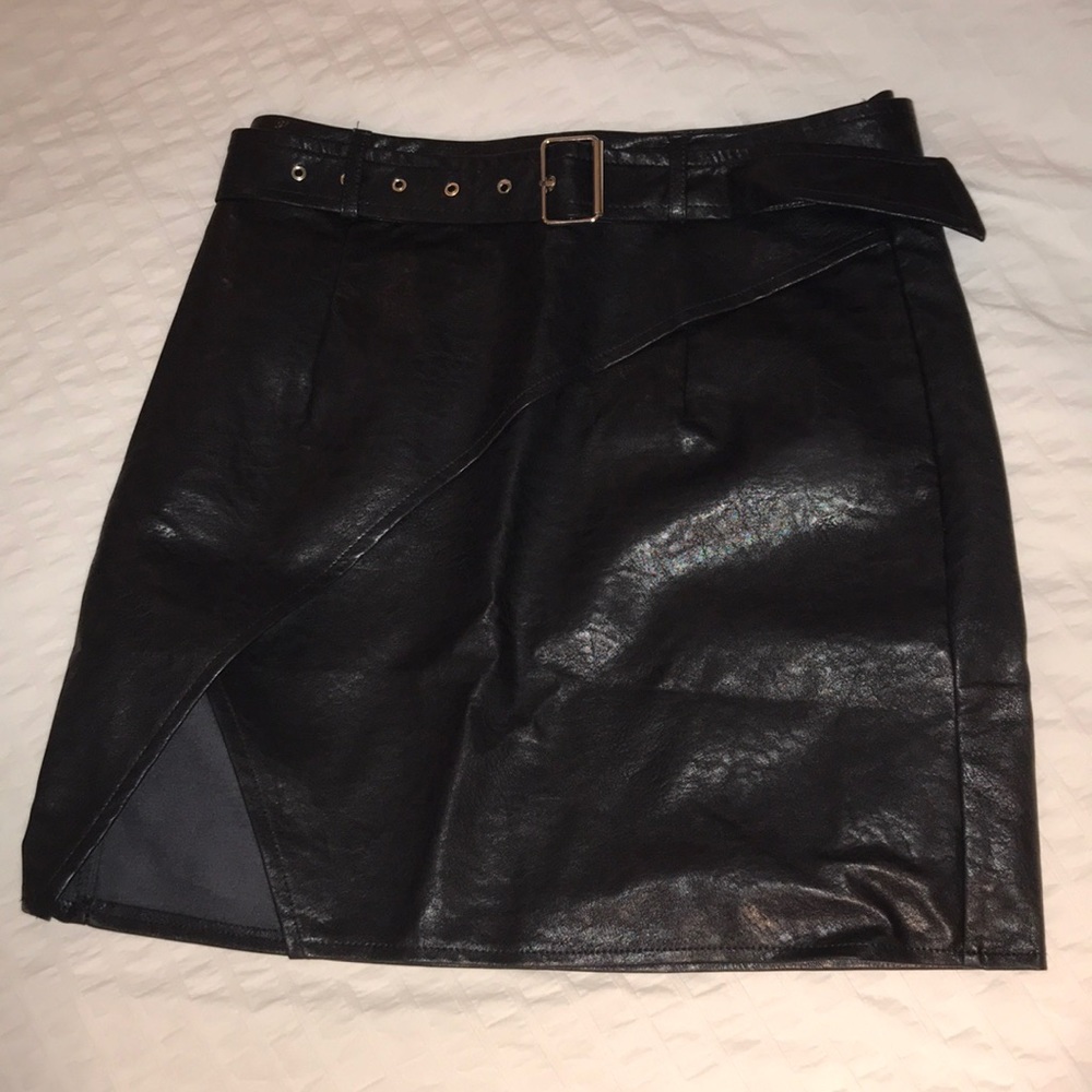 Princess Polly leather mini skirt